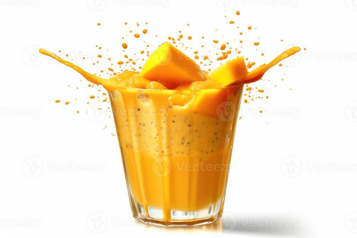 hyper realistic quality of a glass of splash juice AI Generated photo