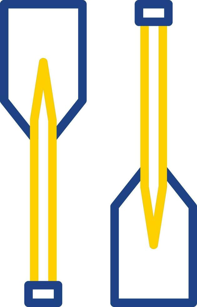Oars Vector Icon Design