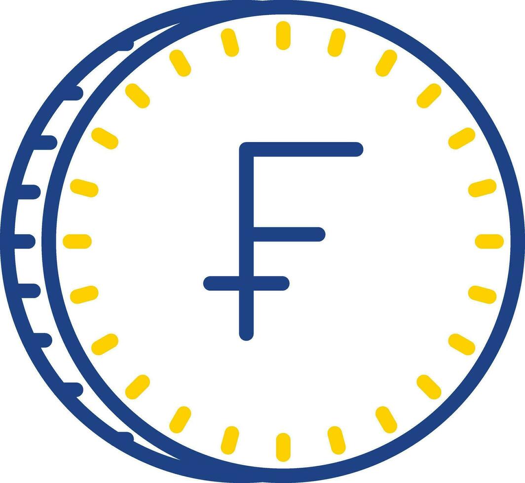 Swiss Franc Vector Icon Design