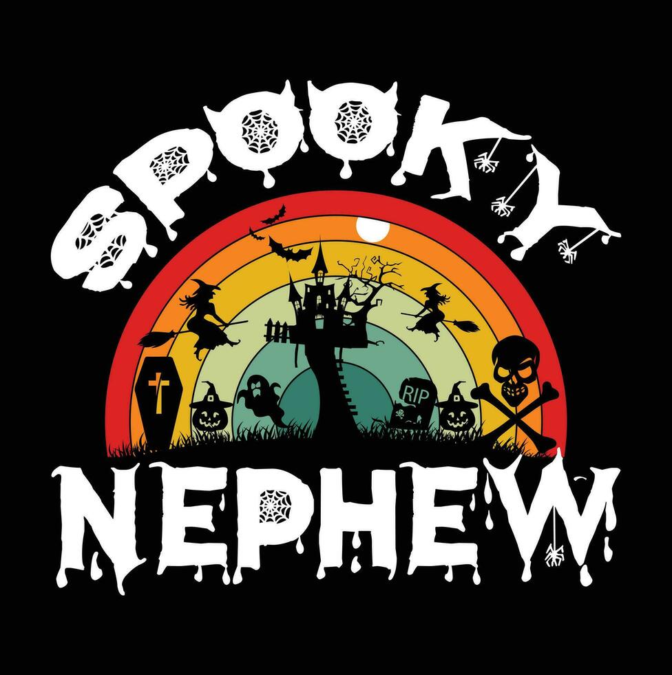 diseño de camiseta de halloween vector