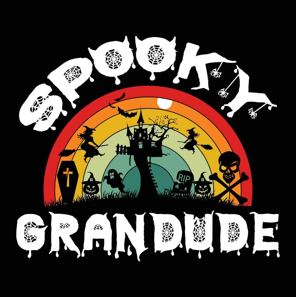 diseño de camiseta de halloween vector