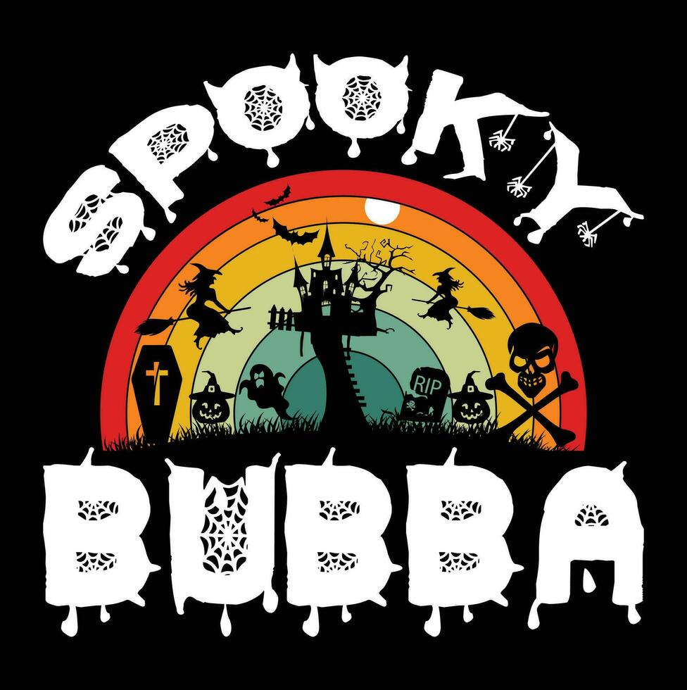 diseño de camiseta de halloween vector