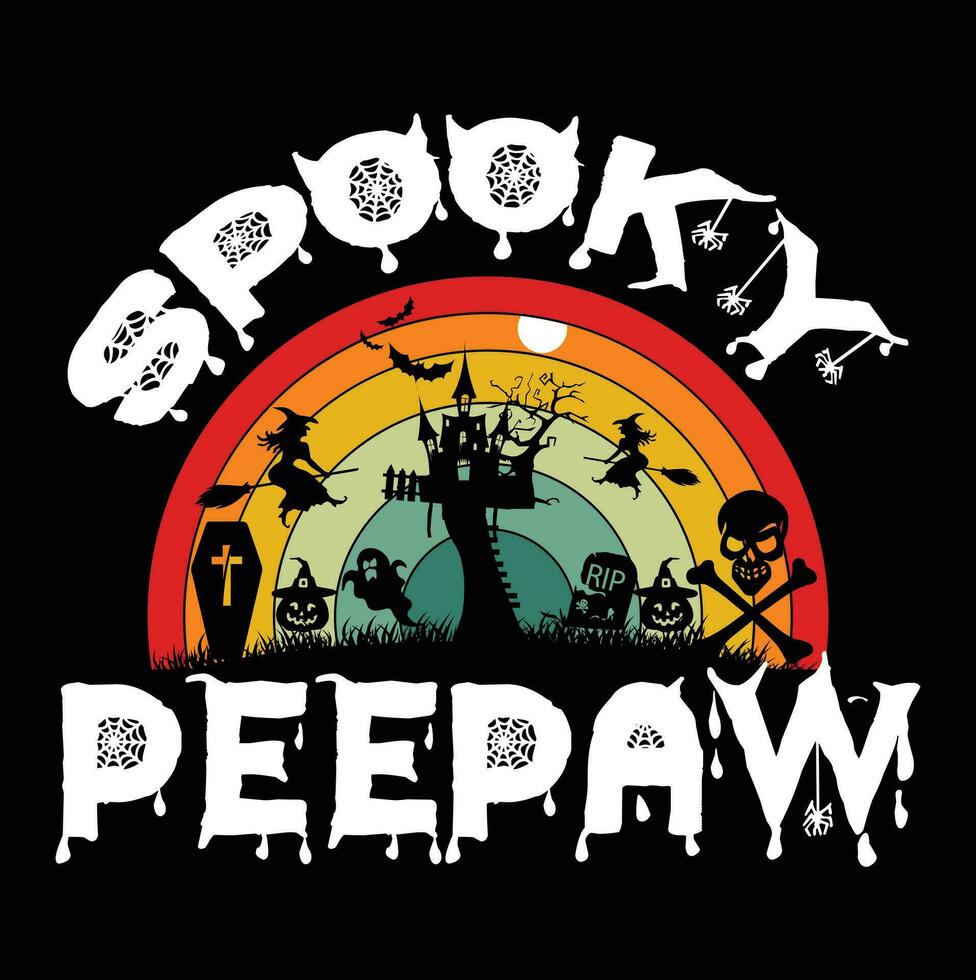 Halloween t-shirt design vector