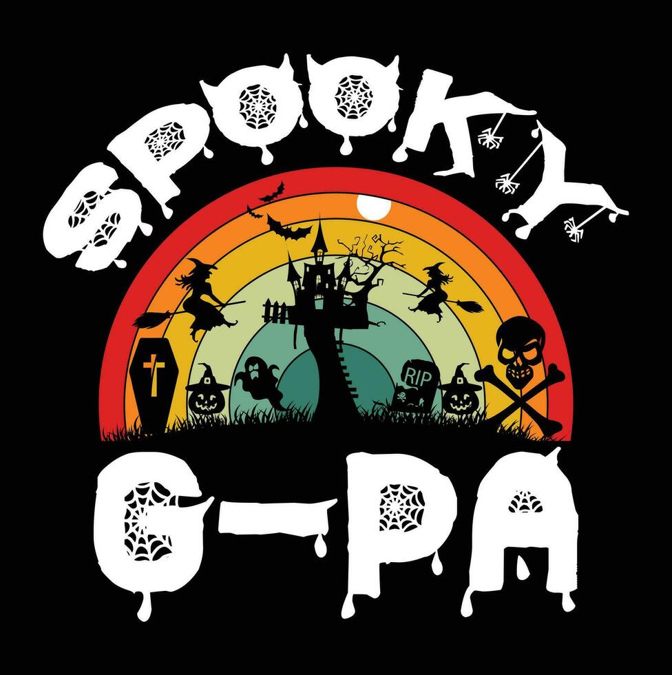 Halloween t-shirt design vector