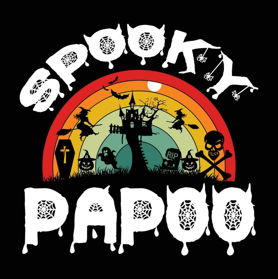 Halloween t-shirt design vector