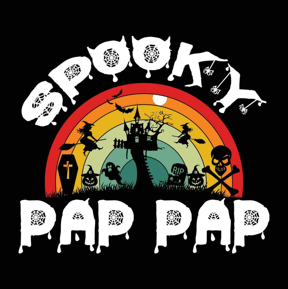 diseño de camiseta de halloween vector