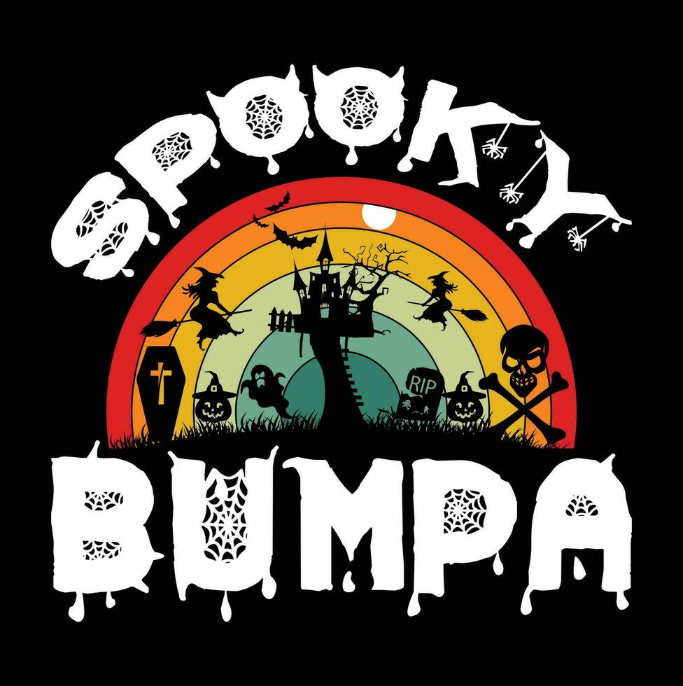 diseño de camiseta de halloween vector