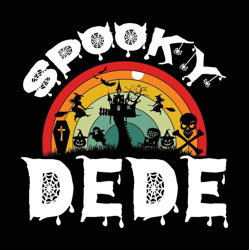 diseño de camiseta de halloween vector