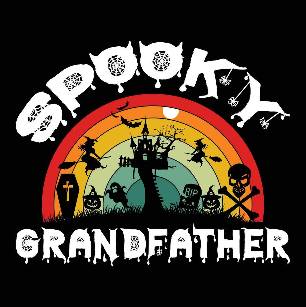 diseño de camiseta de halloween vector