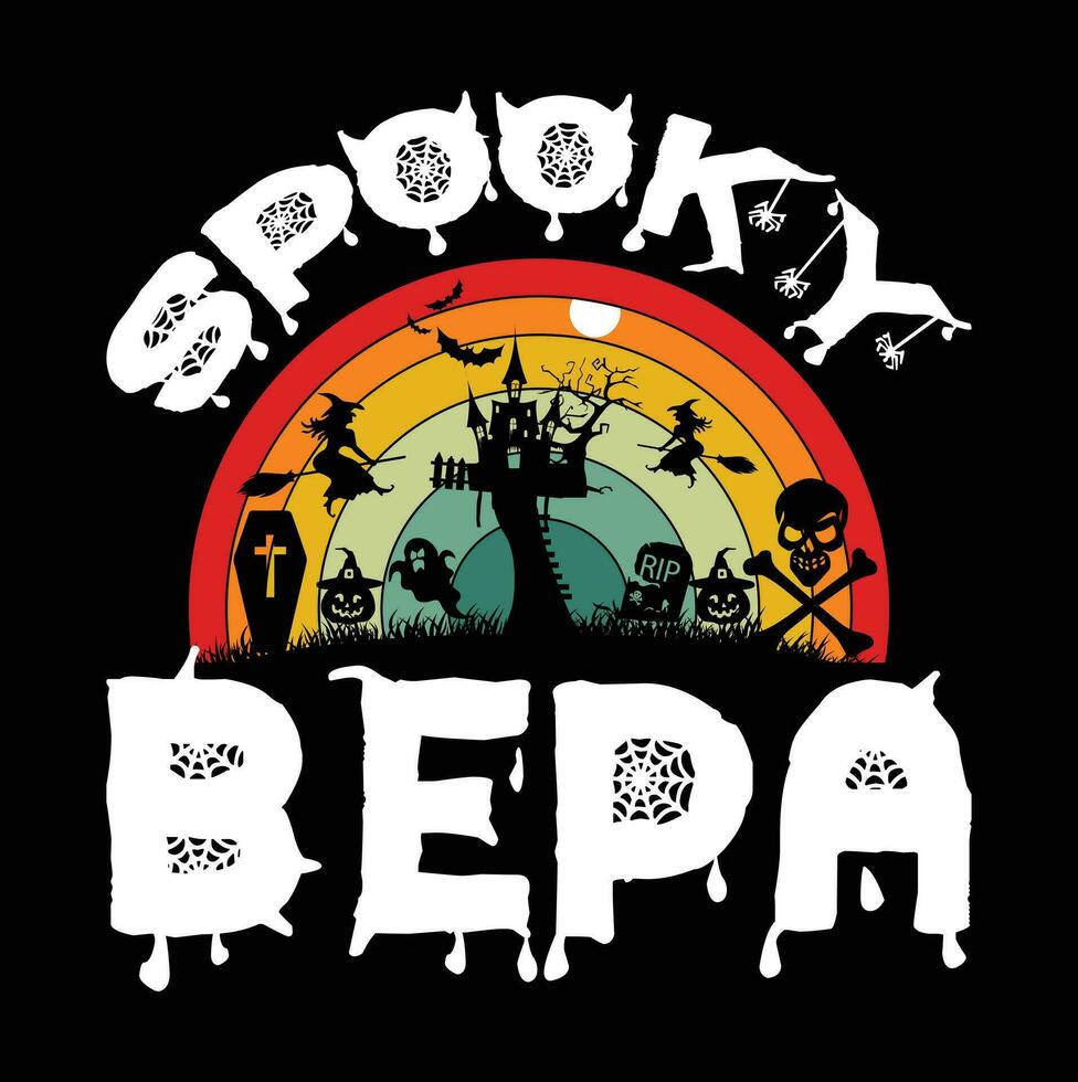 Halloween t-shirt design vector