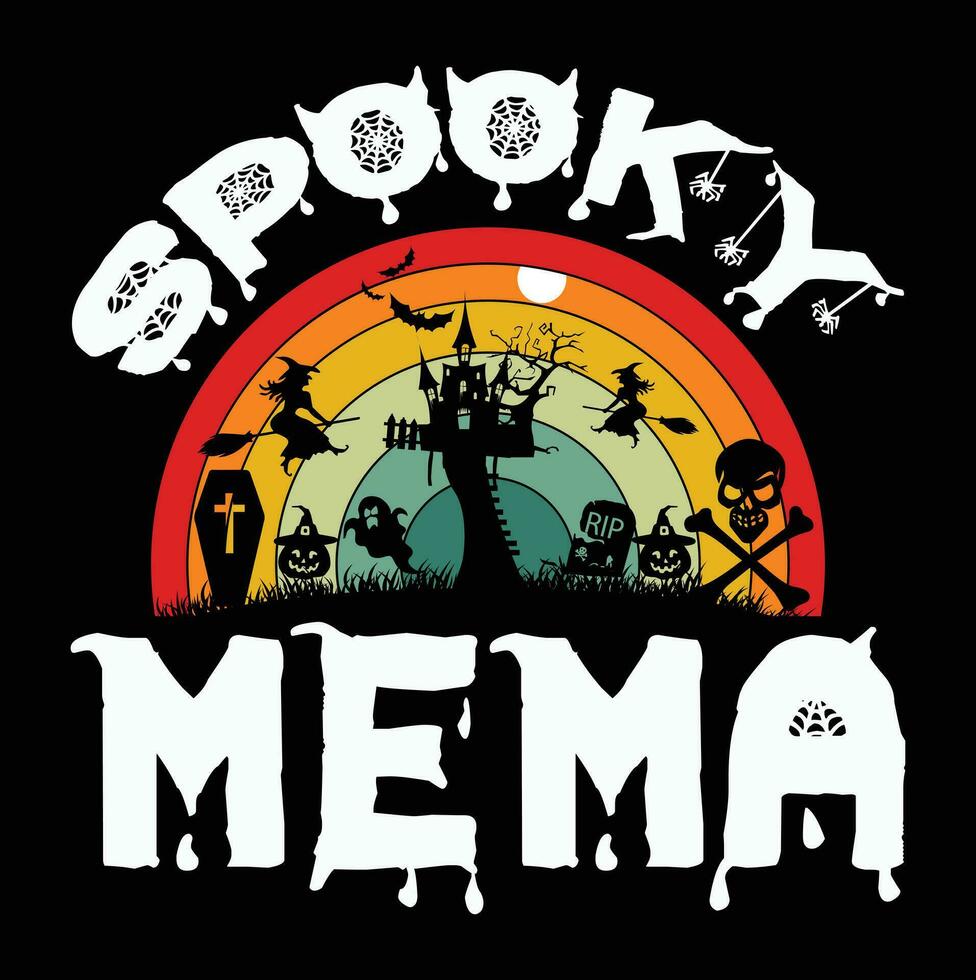 Halloween t-shirt design vector