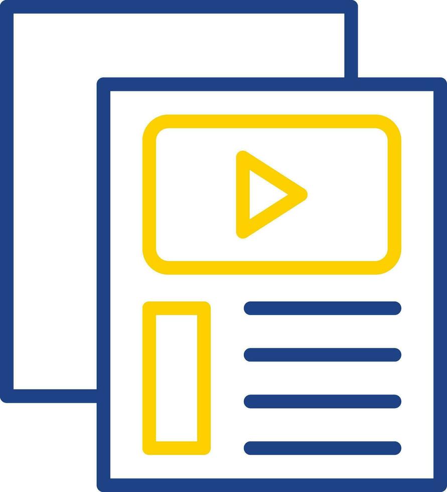 Video File Vector Icon Design