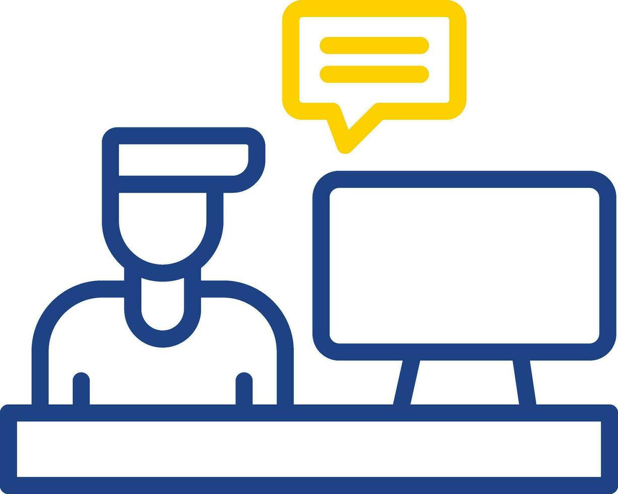 Blogger Vector Icon Design