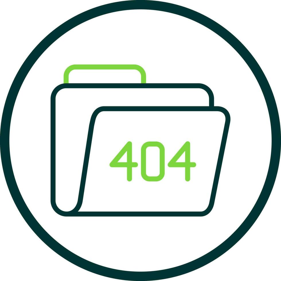 404 Error Vector Icon Design