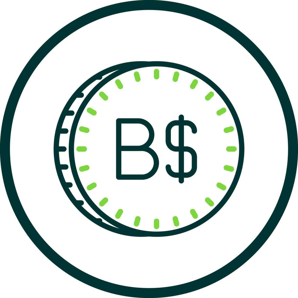 Bahamian dollar Vector Icon Design
