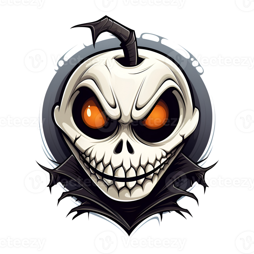 Cartoon Style Halloween Characters No Background Applicable to any context Perfect for Print On Demand Merchandise AI Generative png