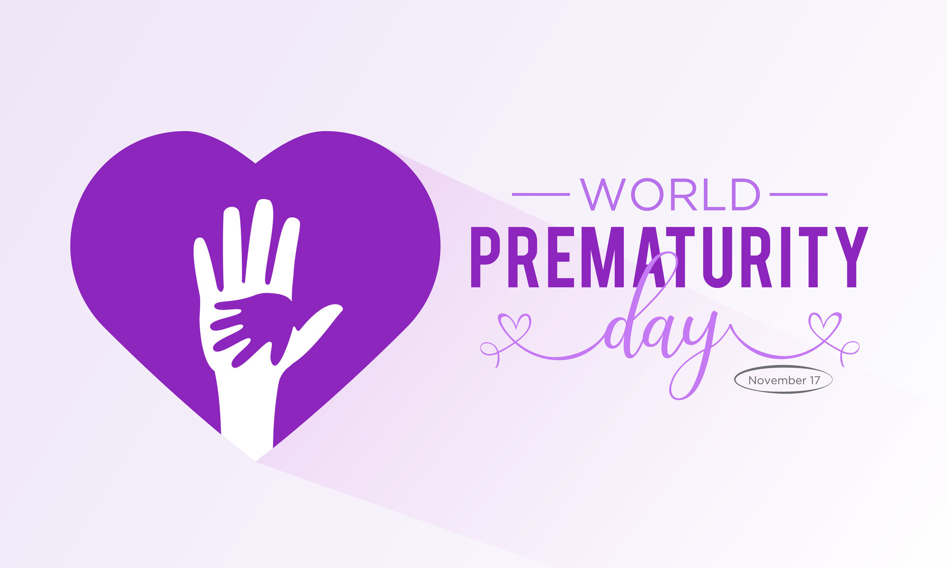 World prematurity day is observed every year in november 17th. Vector