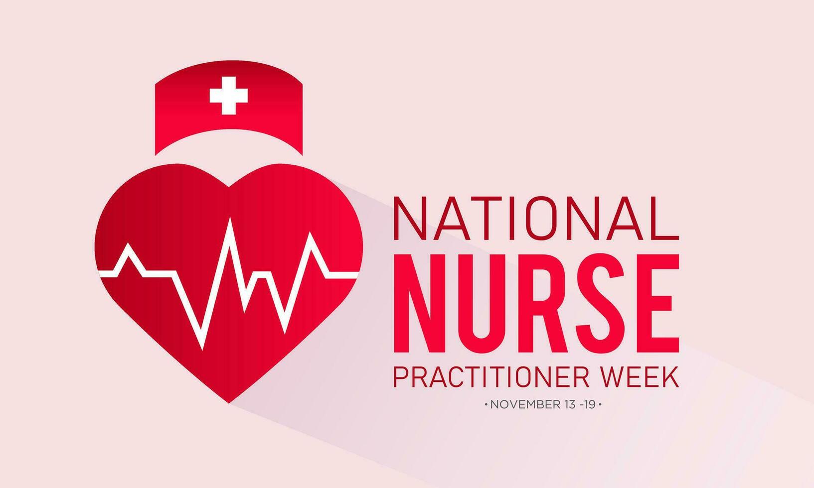 Vector illustration on the theme of national Nurse Practitioner Week