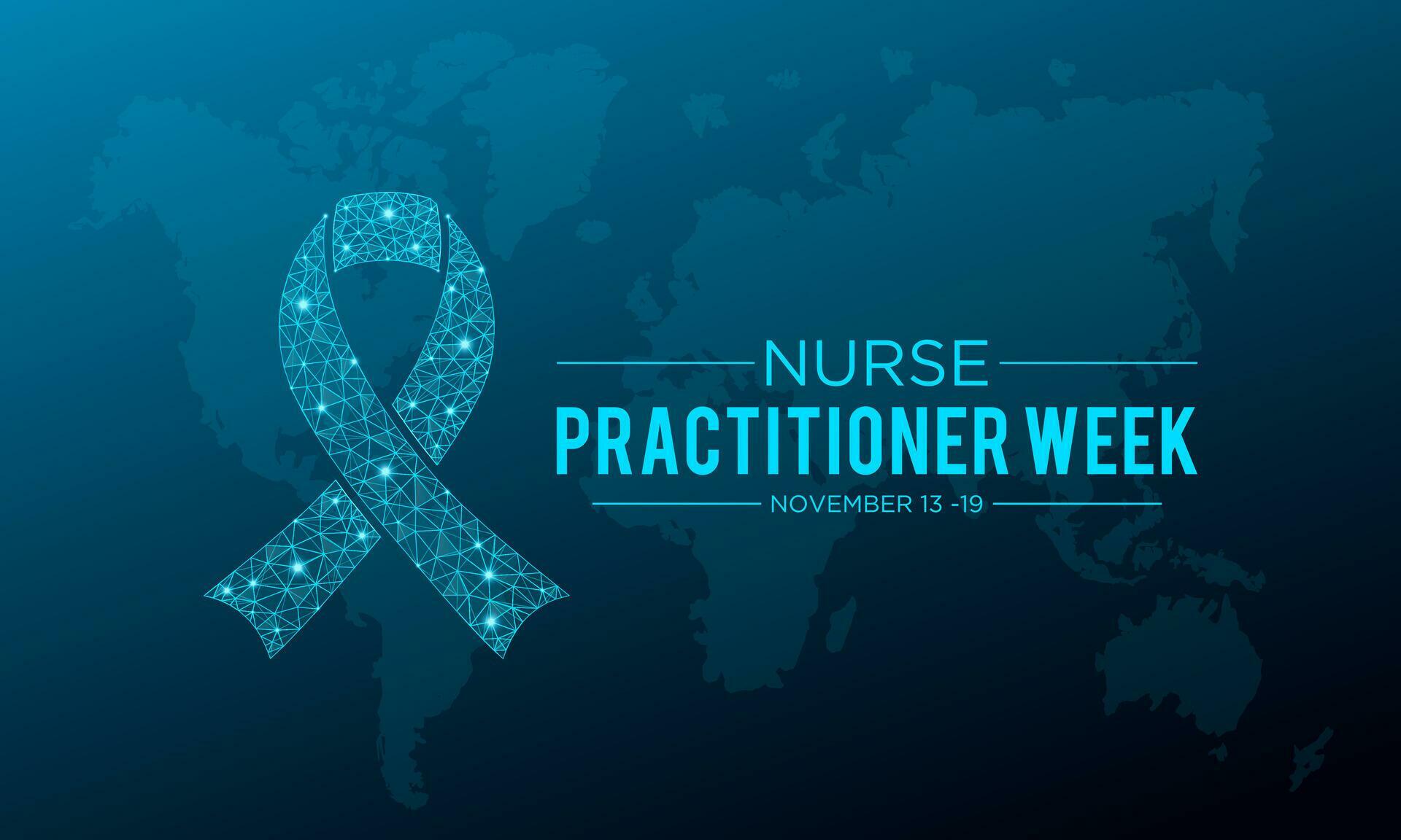 Vector illustration on the theme of national Nurse Practitioner Week