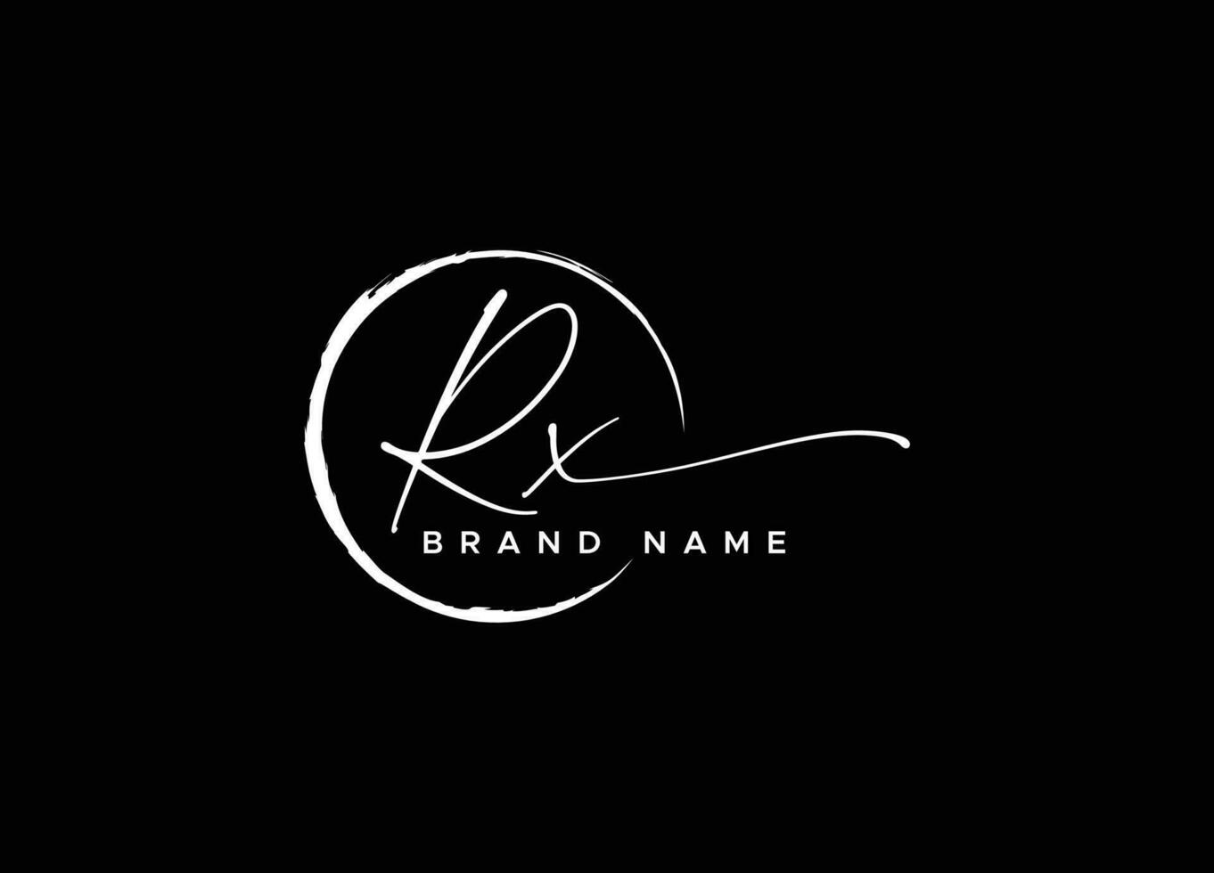 RX Logo Design Template Vector Graphic Branding Element Free Vector