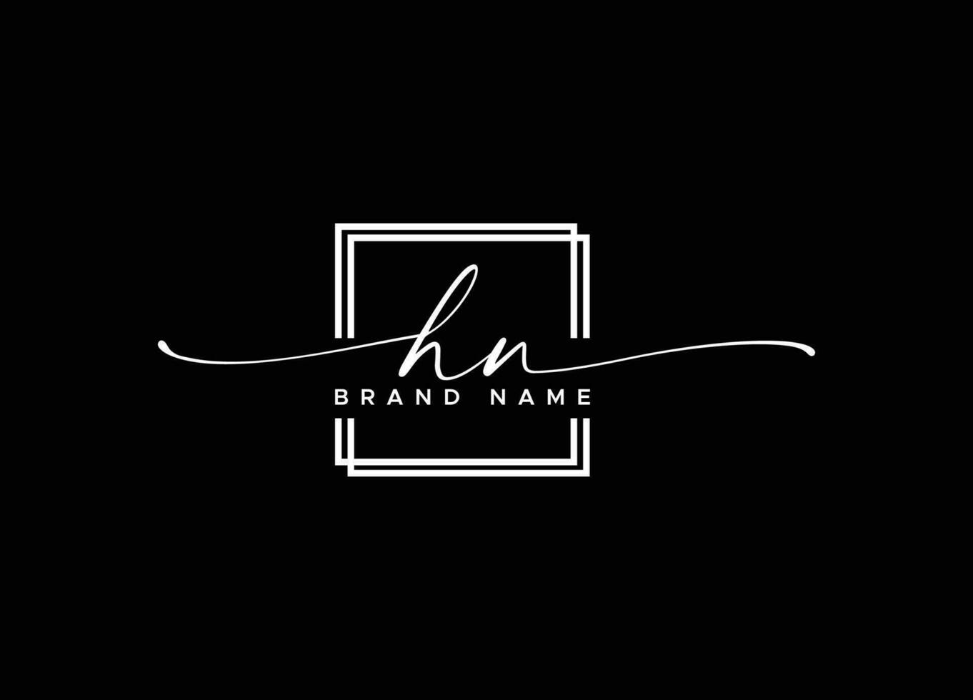 HN Logo Design Template Vector Graphic Branding Element Free Vector