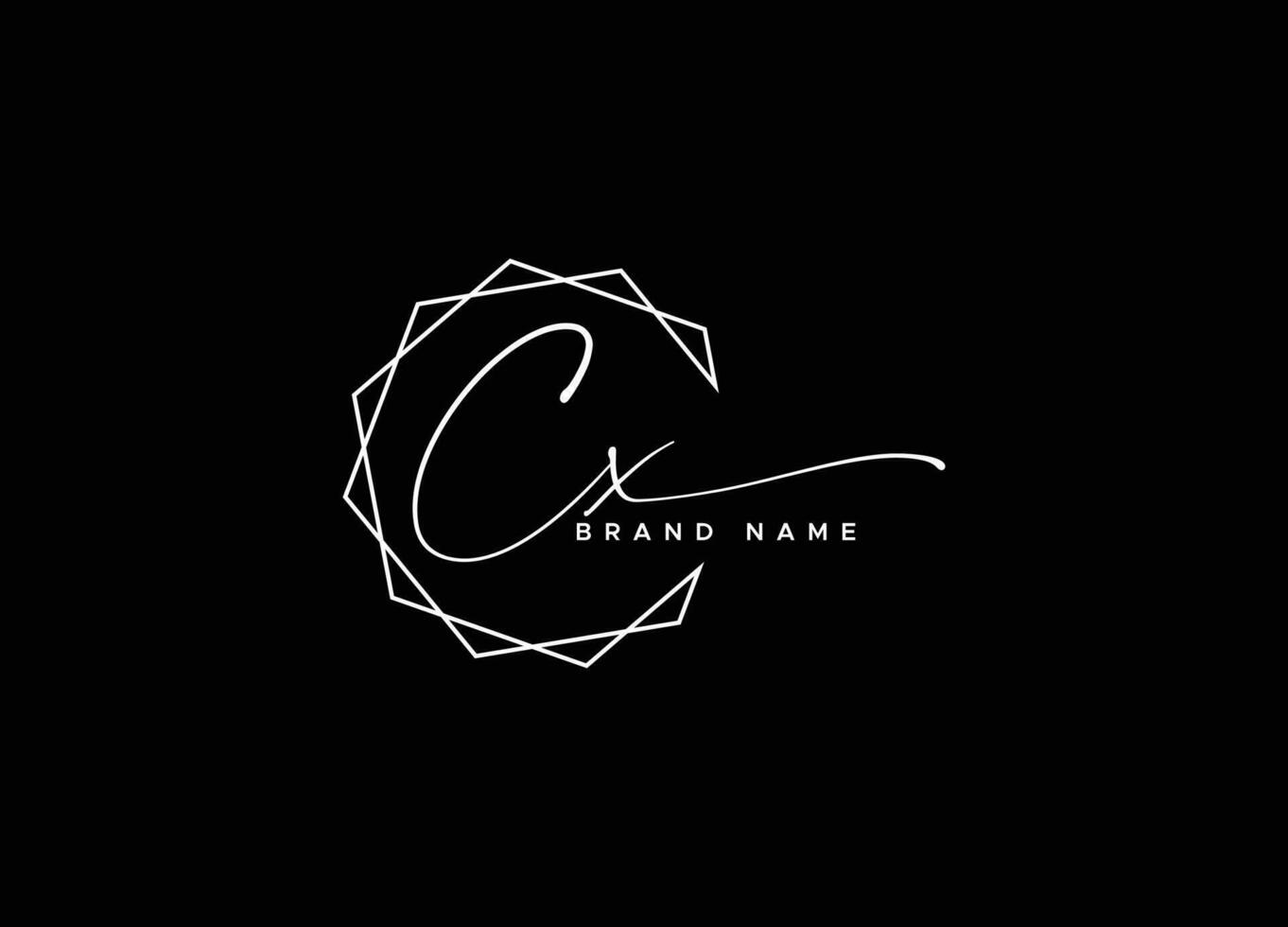 CX Logo Design Template Vector Graphic Branding Element Free Vector