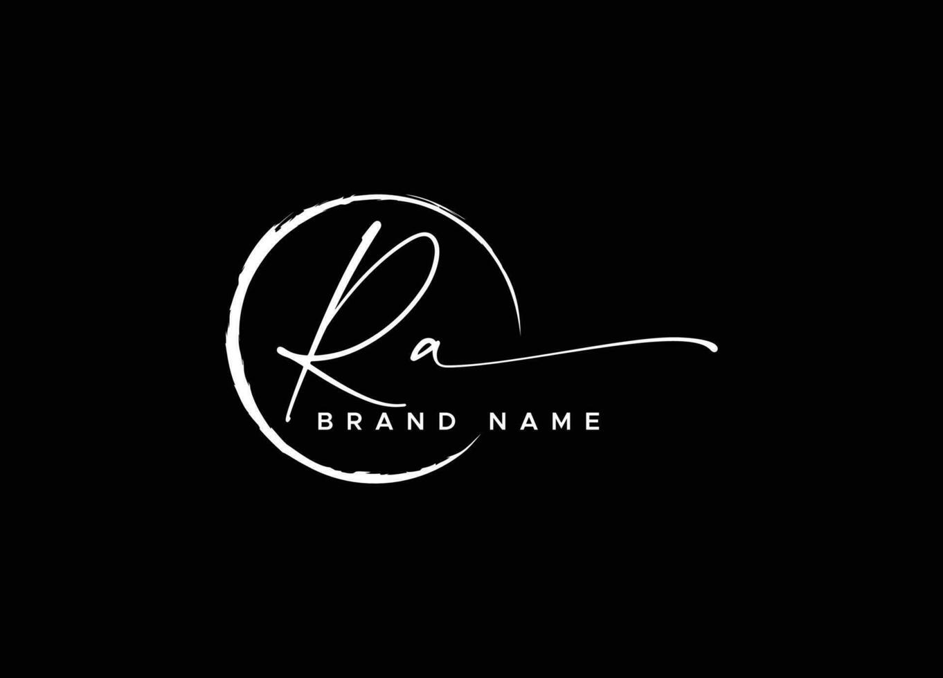 RA Logo Design Template Vector Graphic Branding Element Free Vector