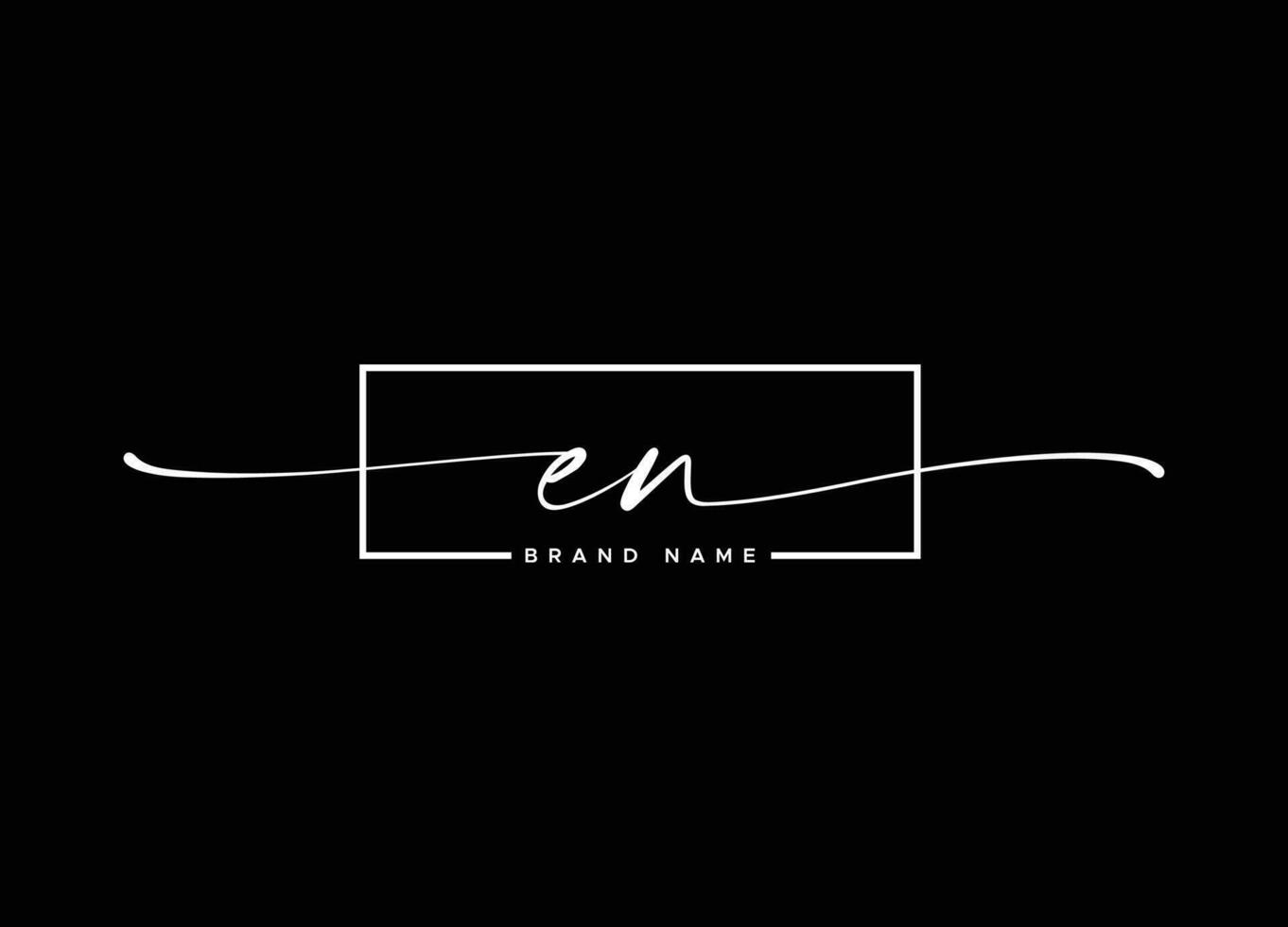 EN Logo Design Template Vector Graphic Branding Element Free Vector