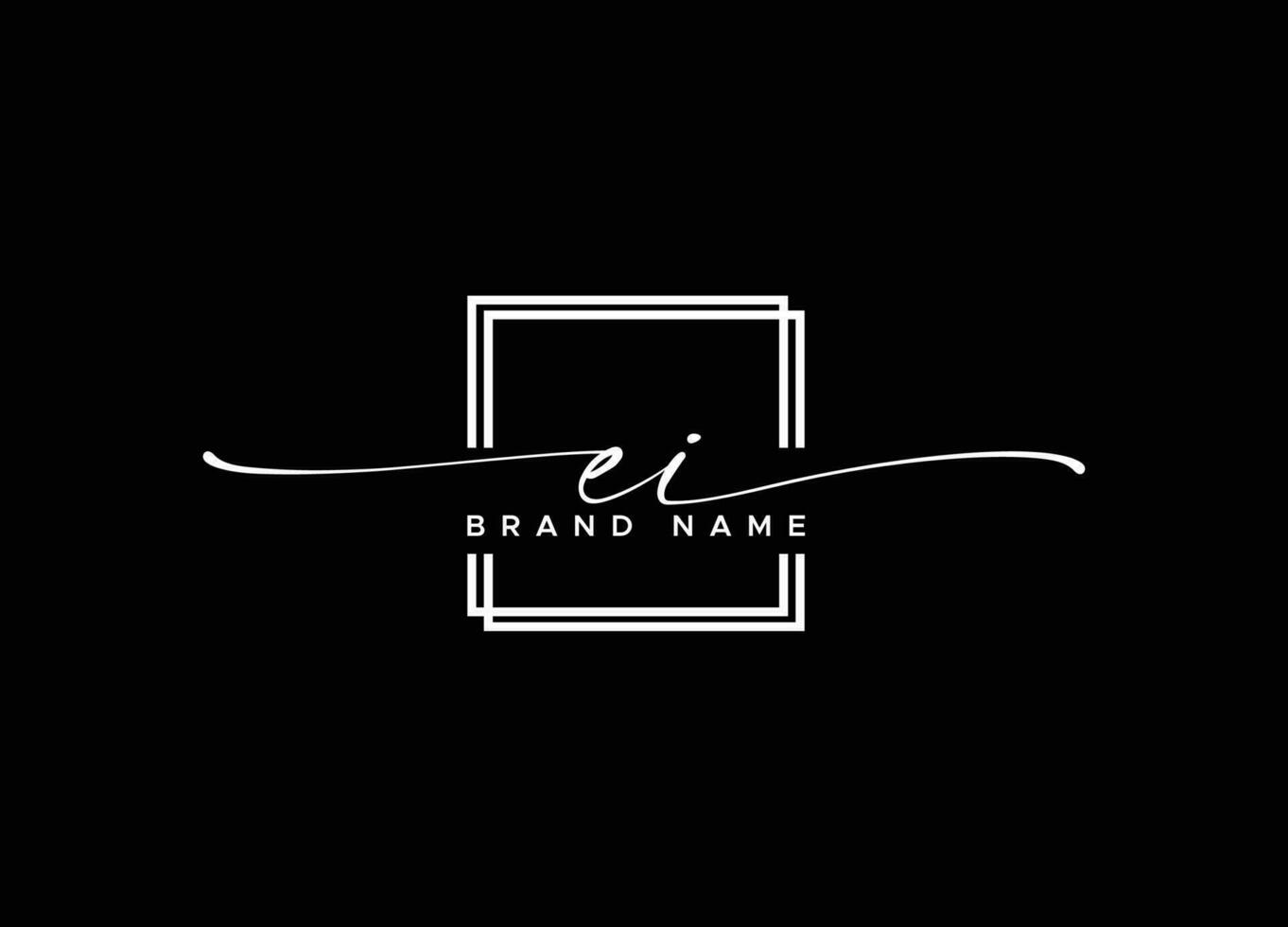EI Logo Design Template Vector Graphic Branding Element Free Vector