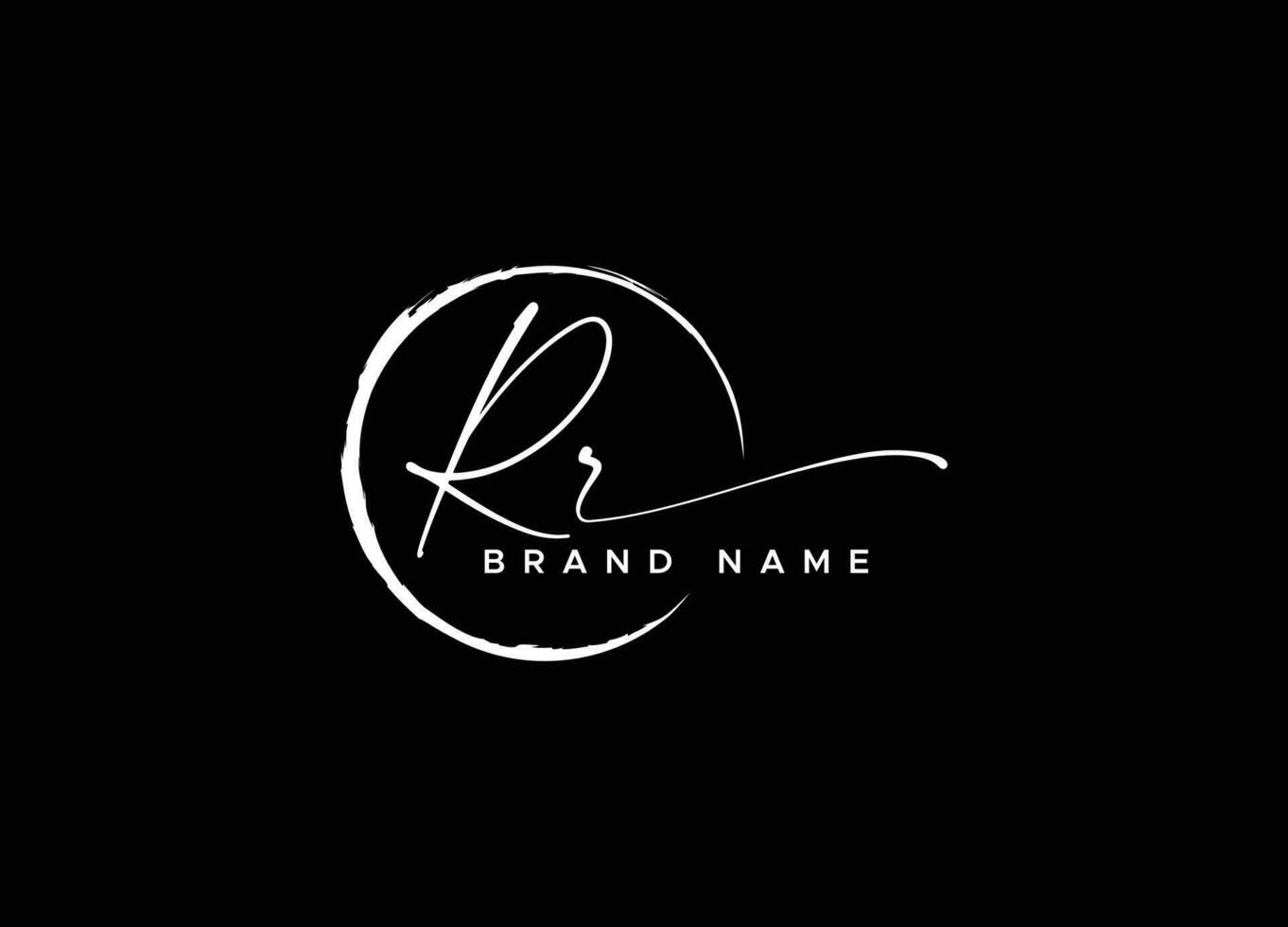 RR Logo Design Template Vector Graphic Branding Element Free Vector