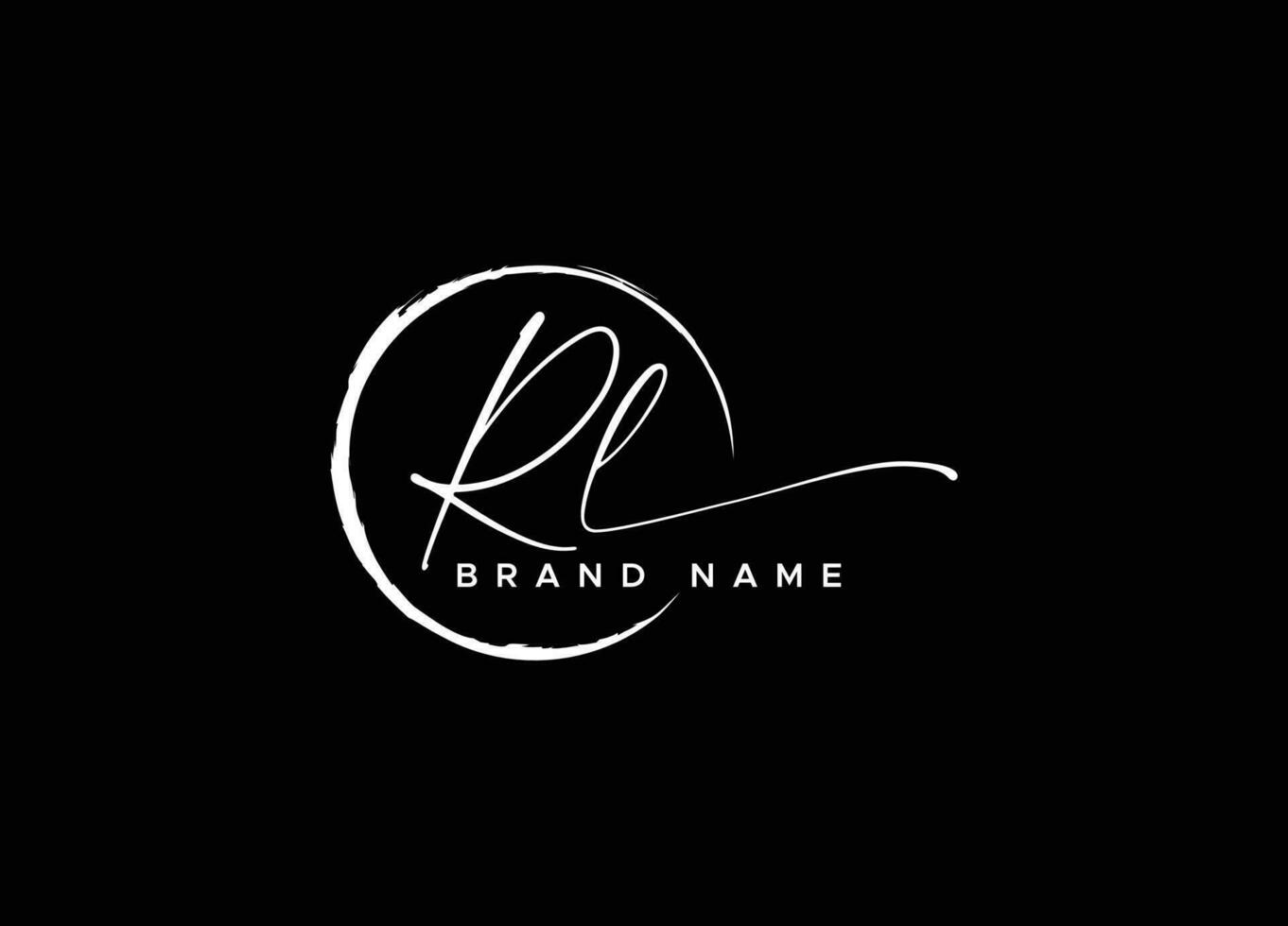 RL Logo Design Template Vector Graphic Branding Element Free Vector