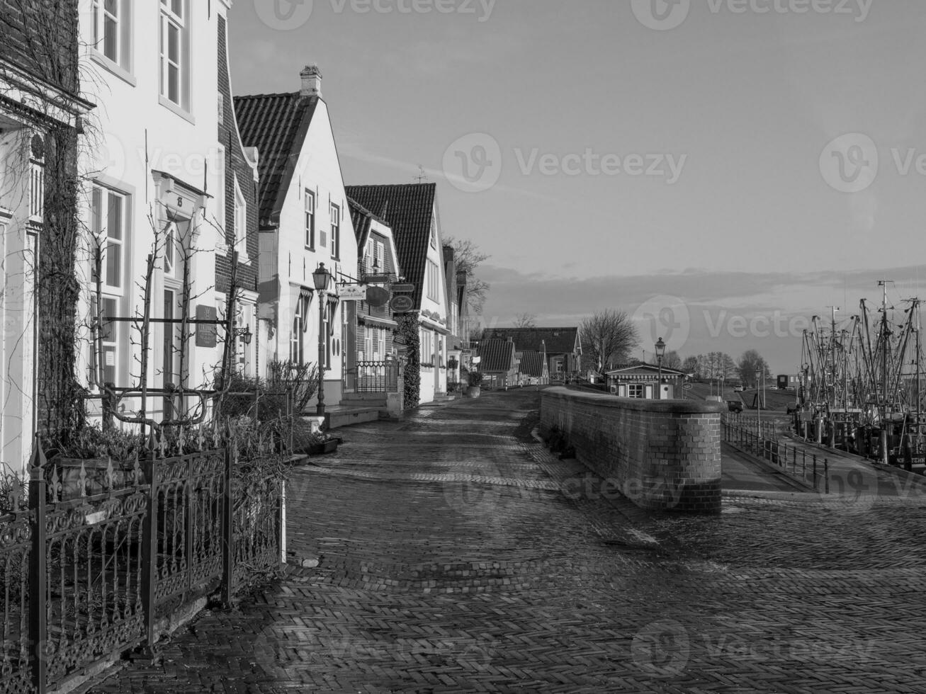 the village of Greetsiel at the north sea photo