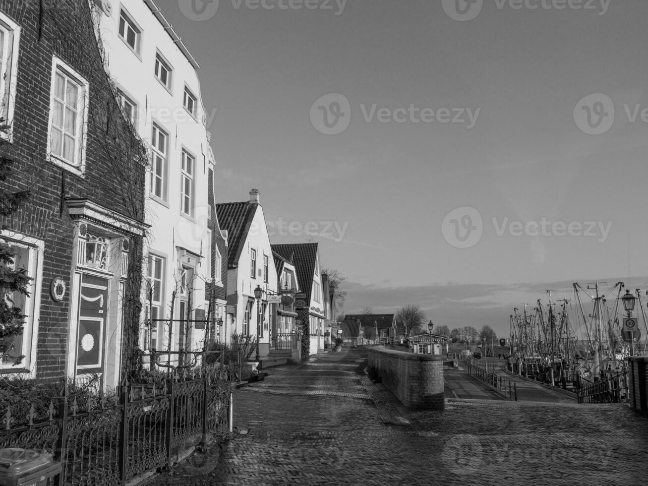 the village of Greetsiel at the north sea photo