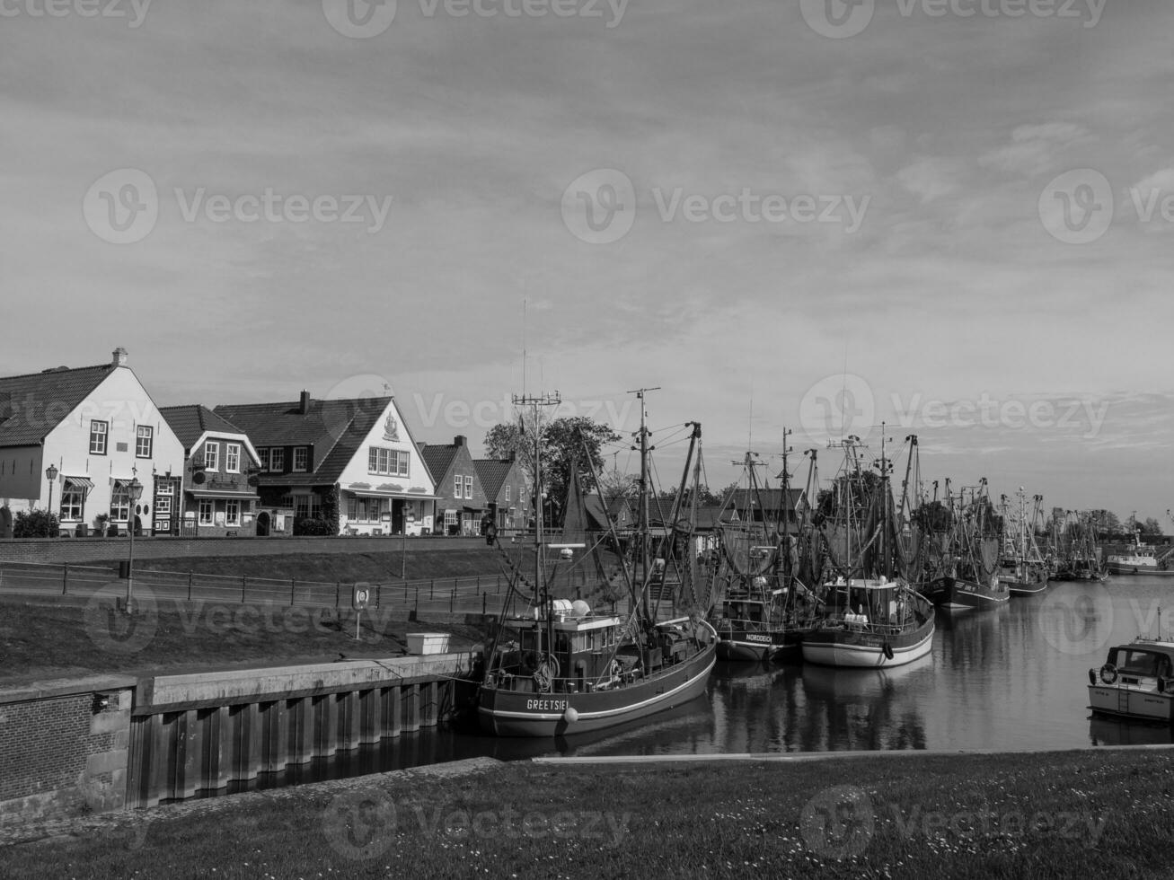 the village of Greetsiel at the north sea photo