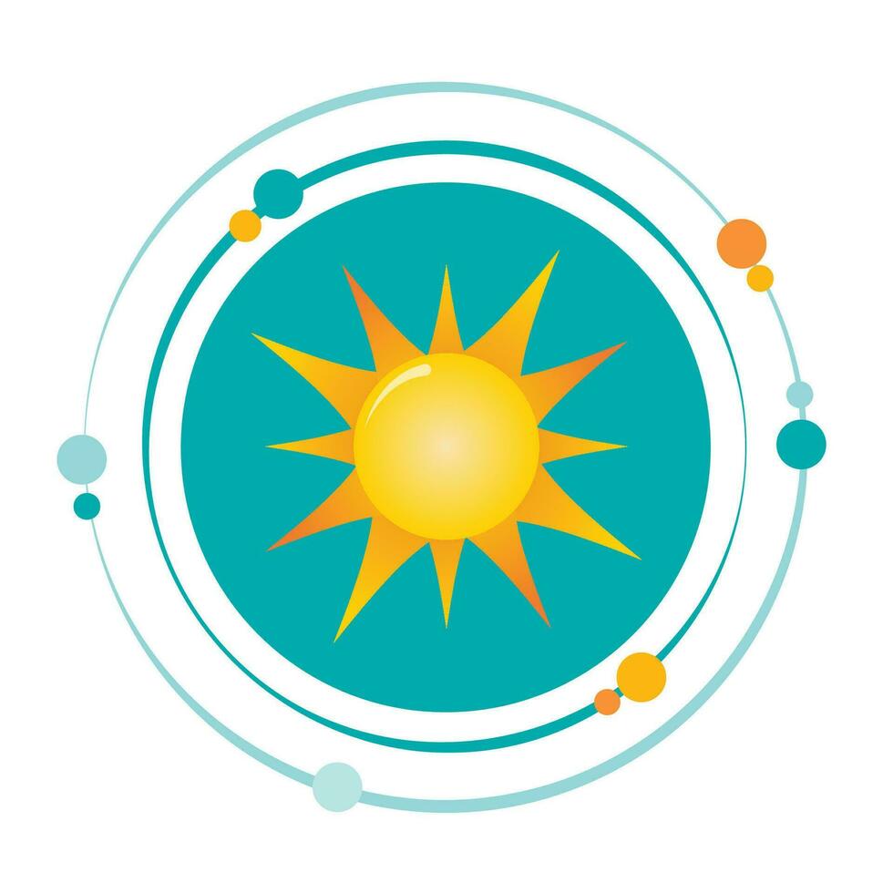 Sun vector illustration graphic icon symbol