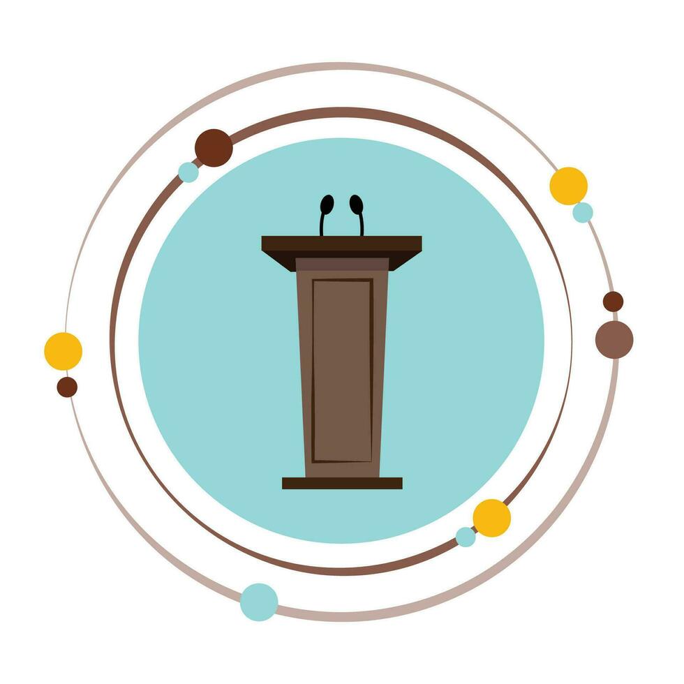 Speaker podium vector illustration graphic icon 29348615 Vector Art at