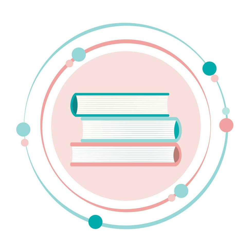 Book stack vector illustration graphic icon symbol