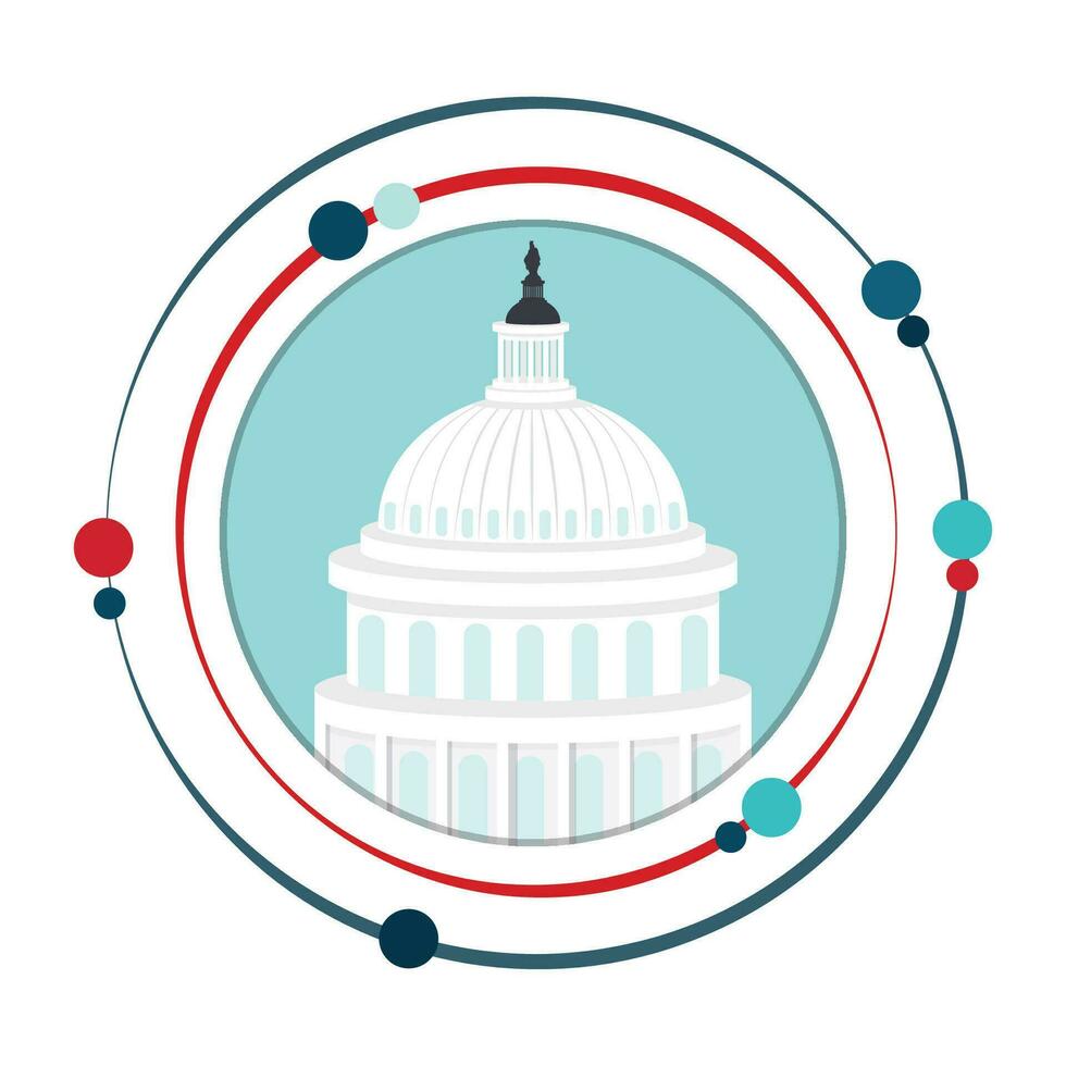Capitol building vector illustration graphic icon