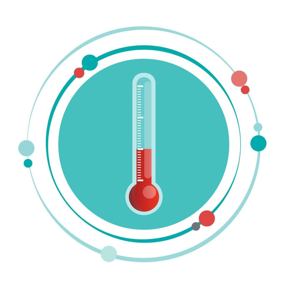 Thermometer heat index vector illustration graphic icon symbol
