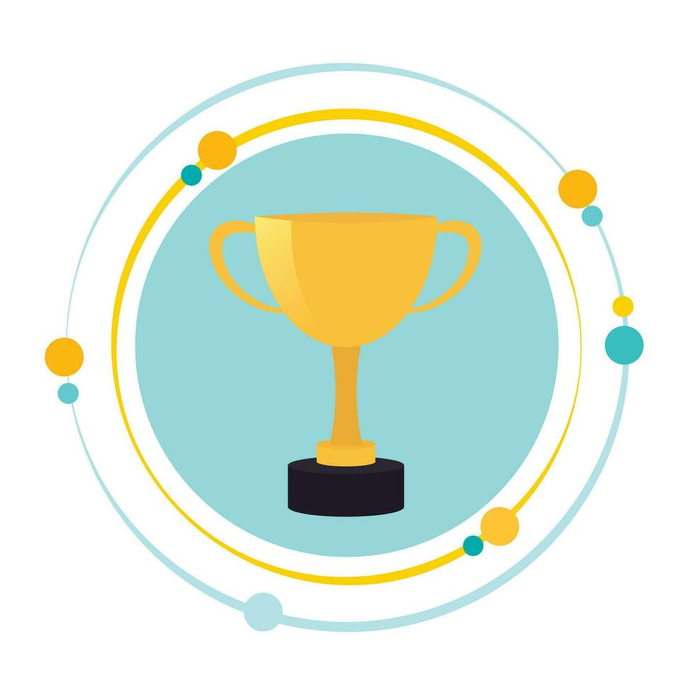 Trophy award vector illustration graphic icon