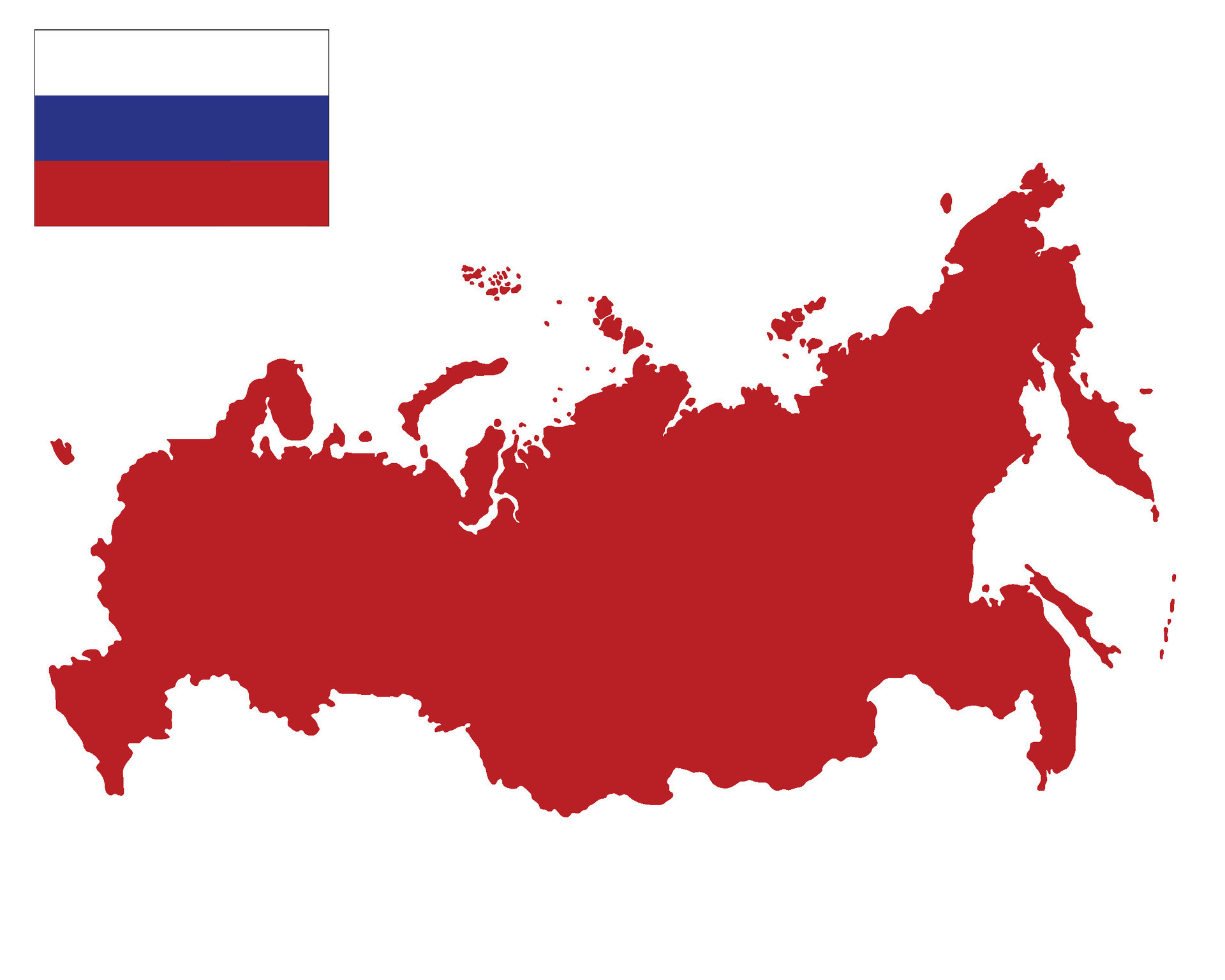 Premium Vector  Russia national flag map design, illustration of russia  country flag inside the map