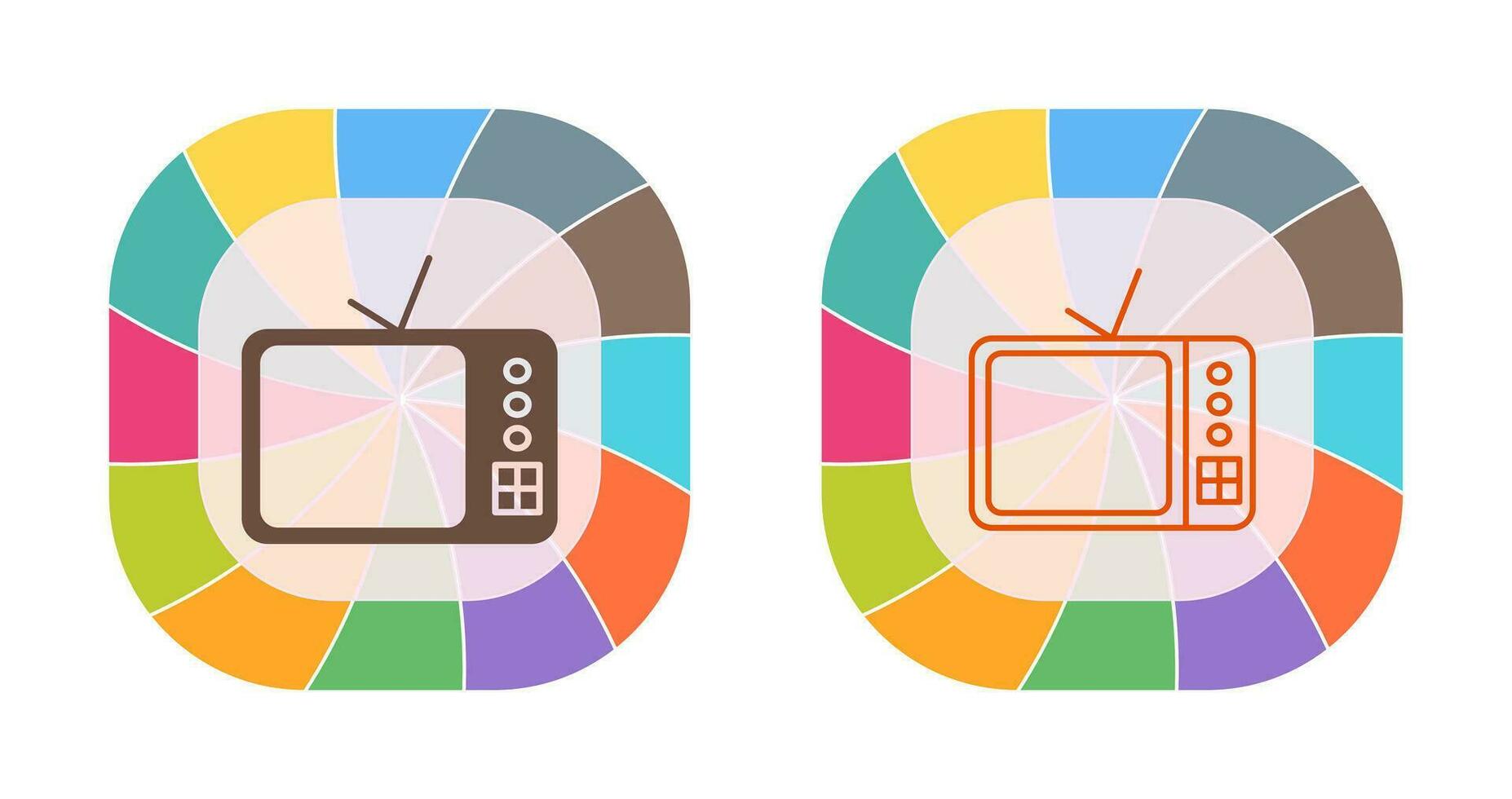 icono de vector de televisor