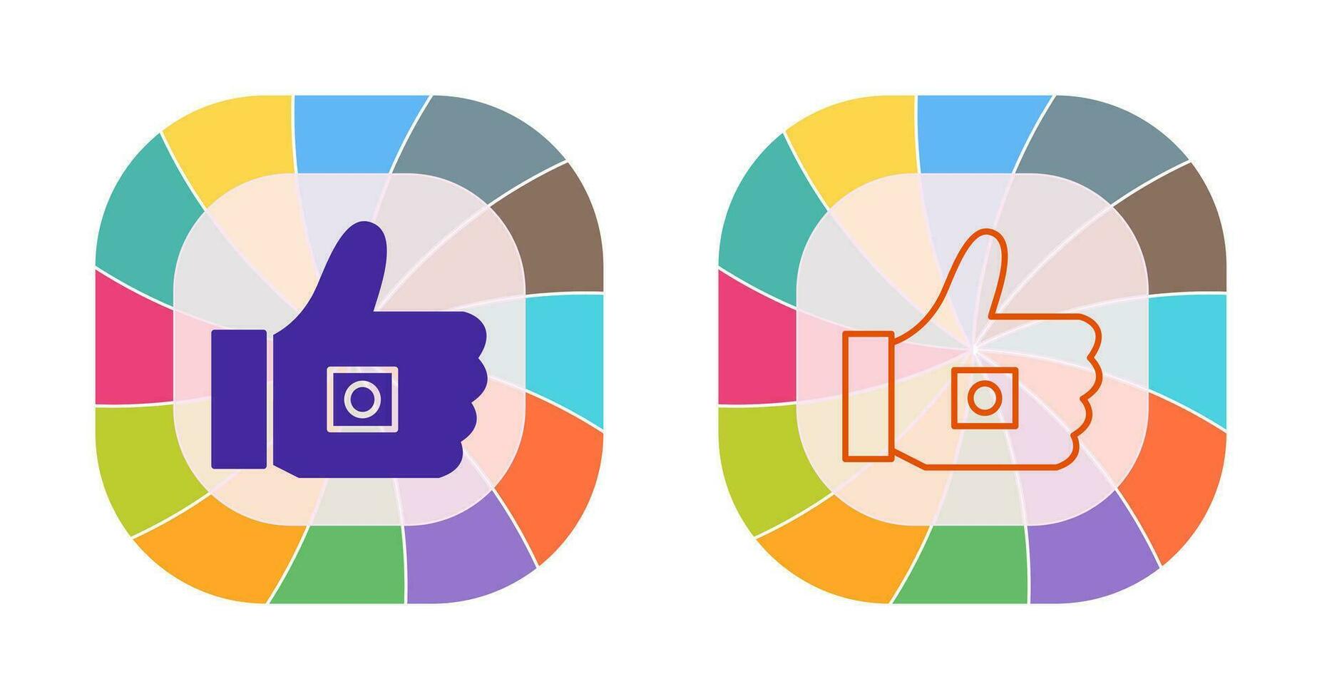 Unique Like Marketing Vector Icon