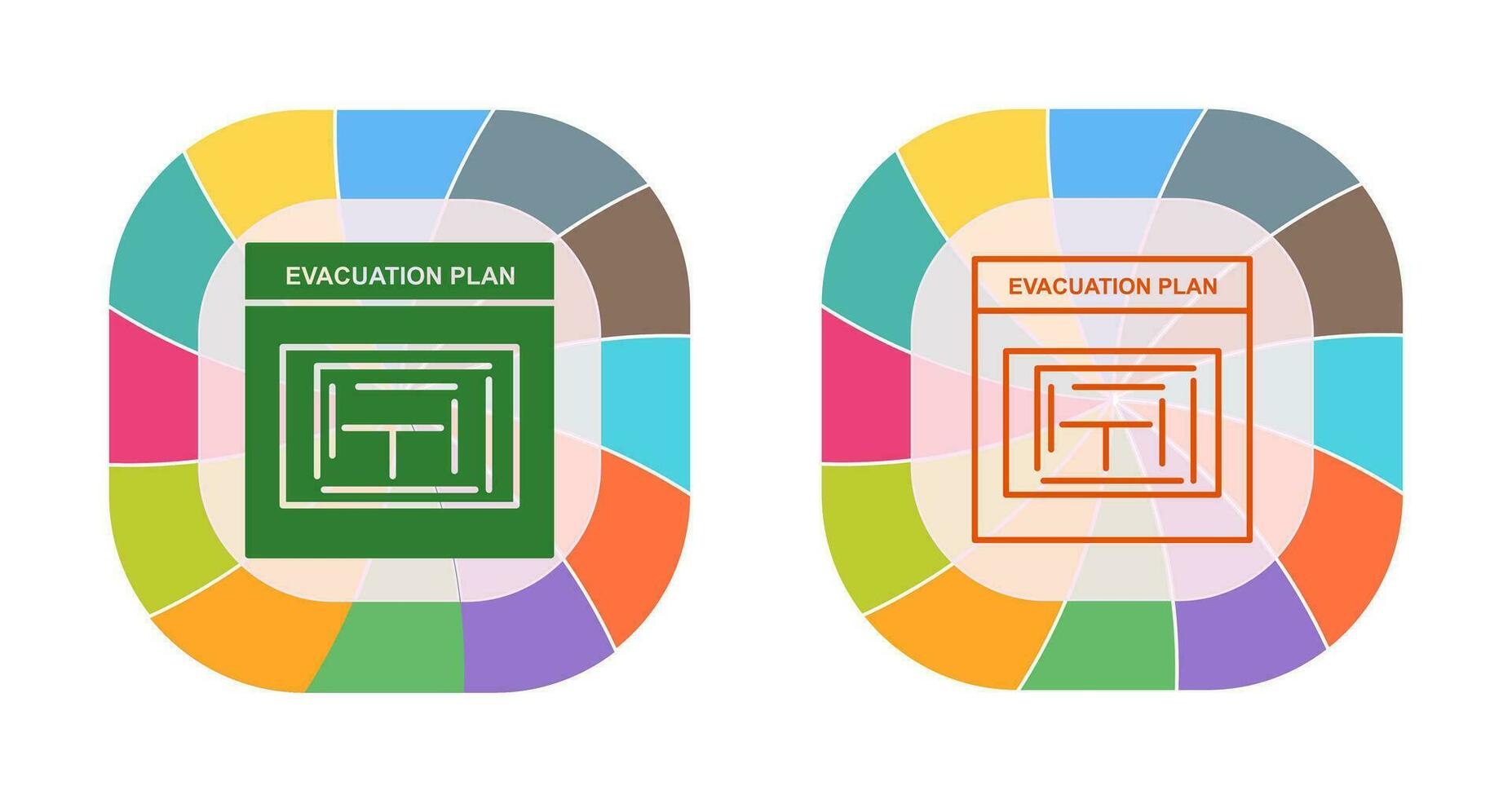 Evacuation Plan Vector Icon
