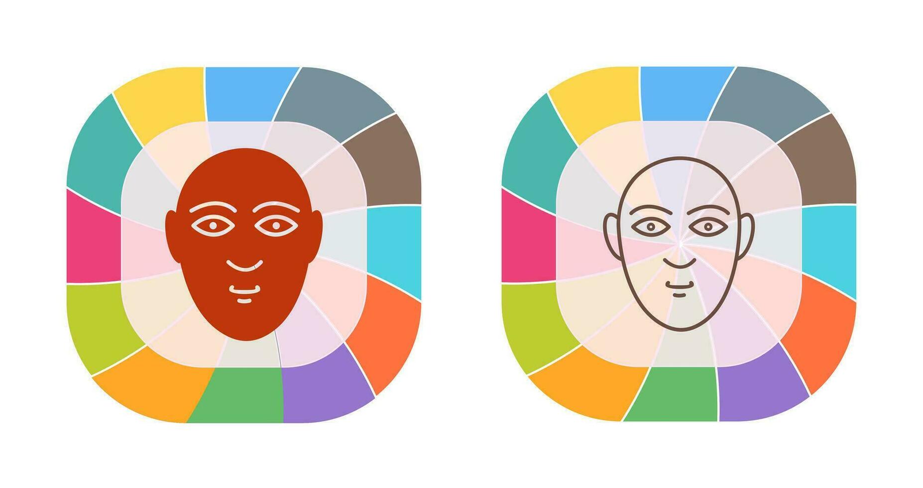 Human Face Vector Icon
