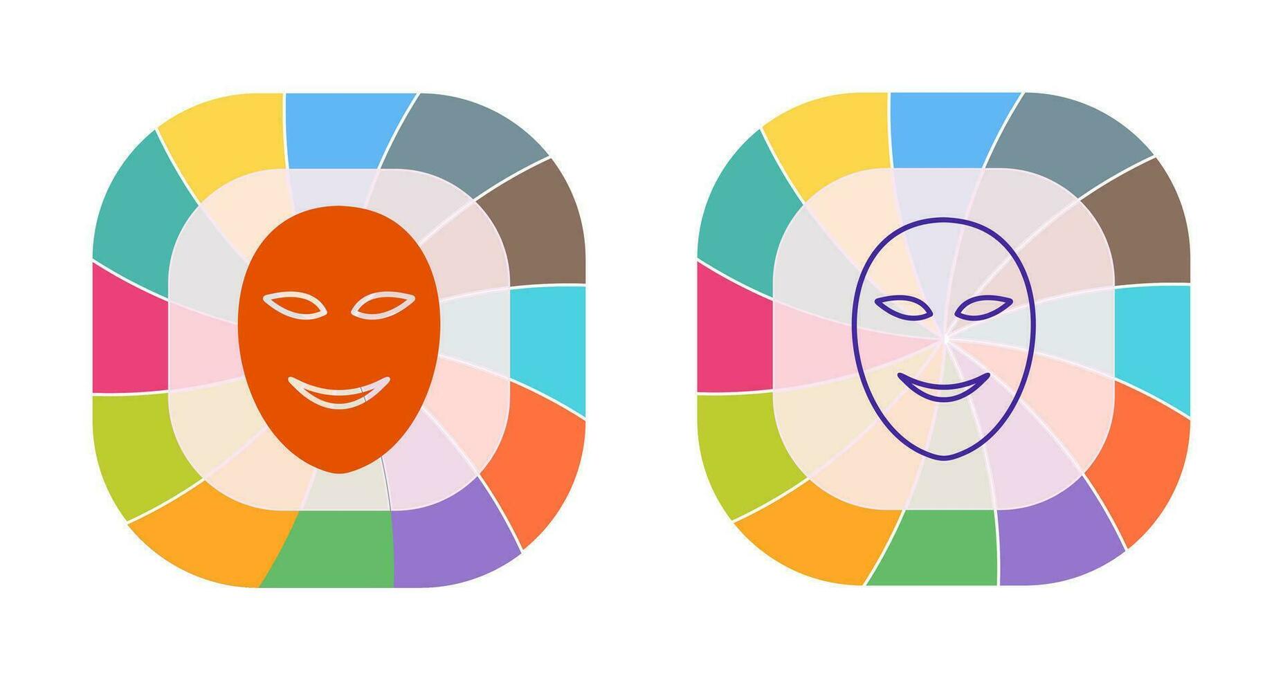 Ancient Face Mask Vector Icon