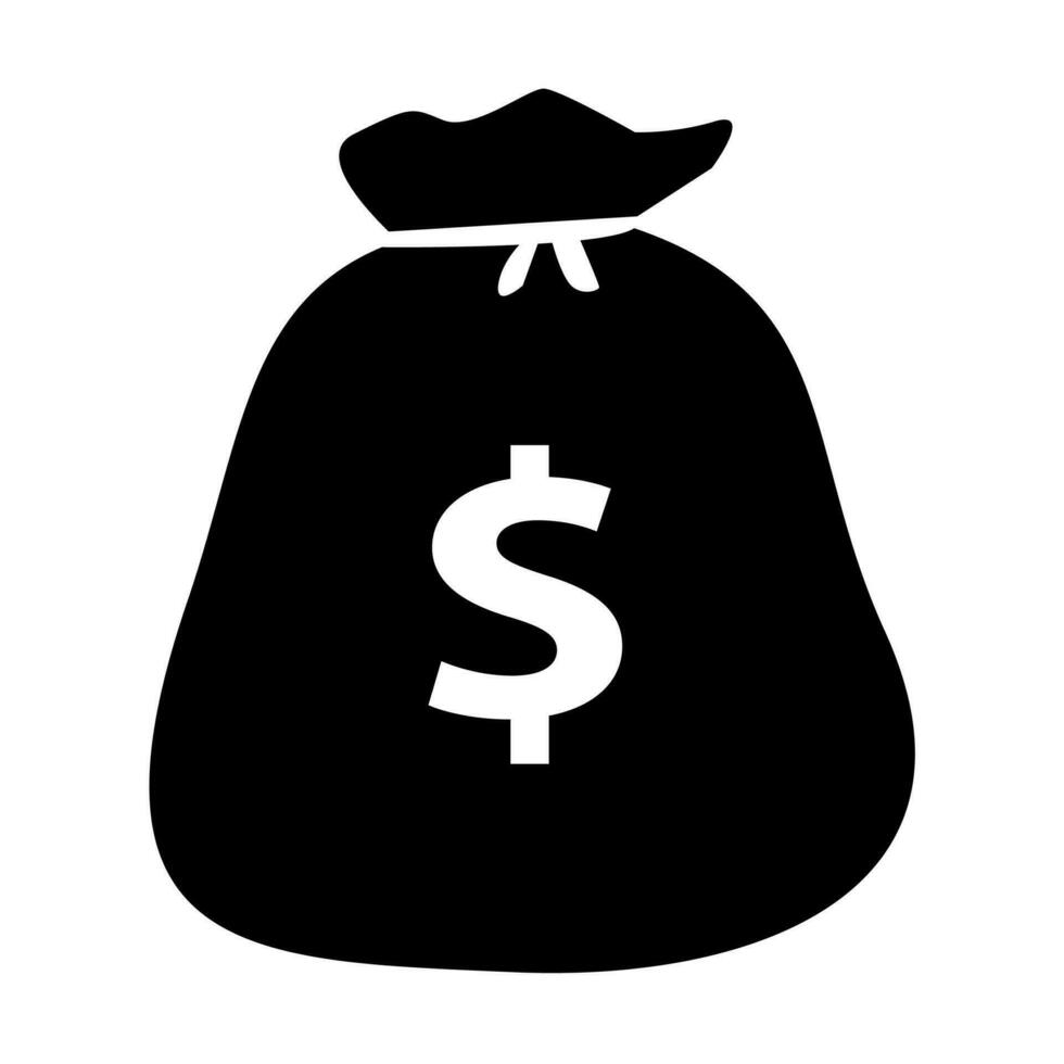 dinero bolso plano icono vector ilustración para gráfico diseño, logo, web sitio, social medios de comunicación, móvil aplicación, ilustración