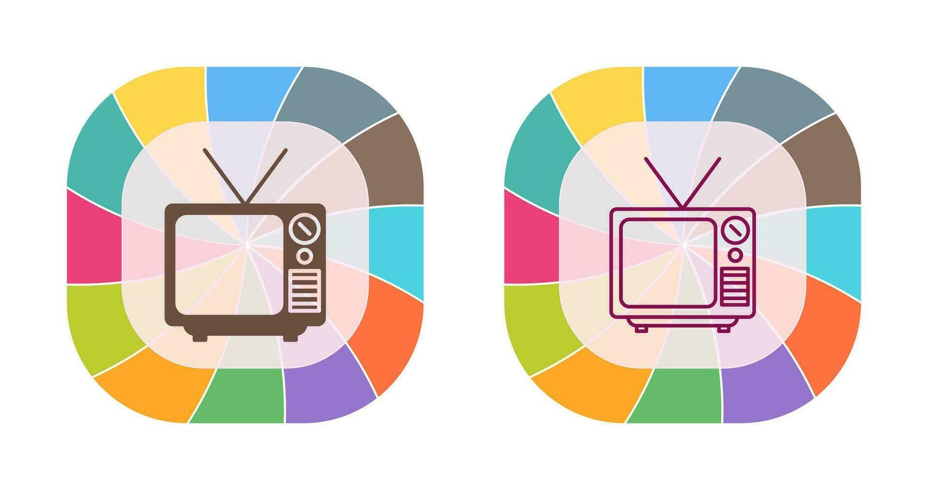 Television Broadcast Vector Icon