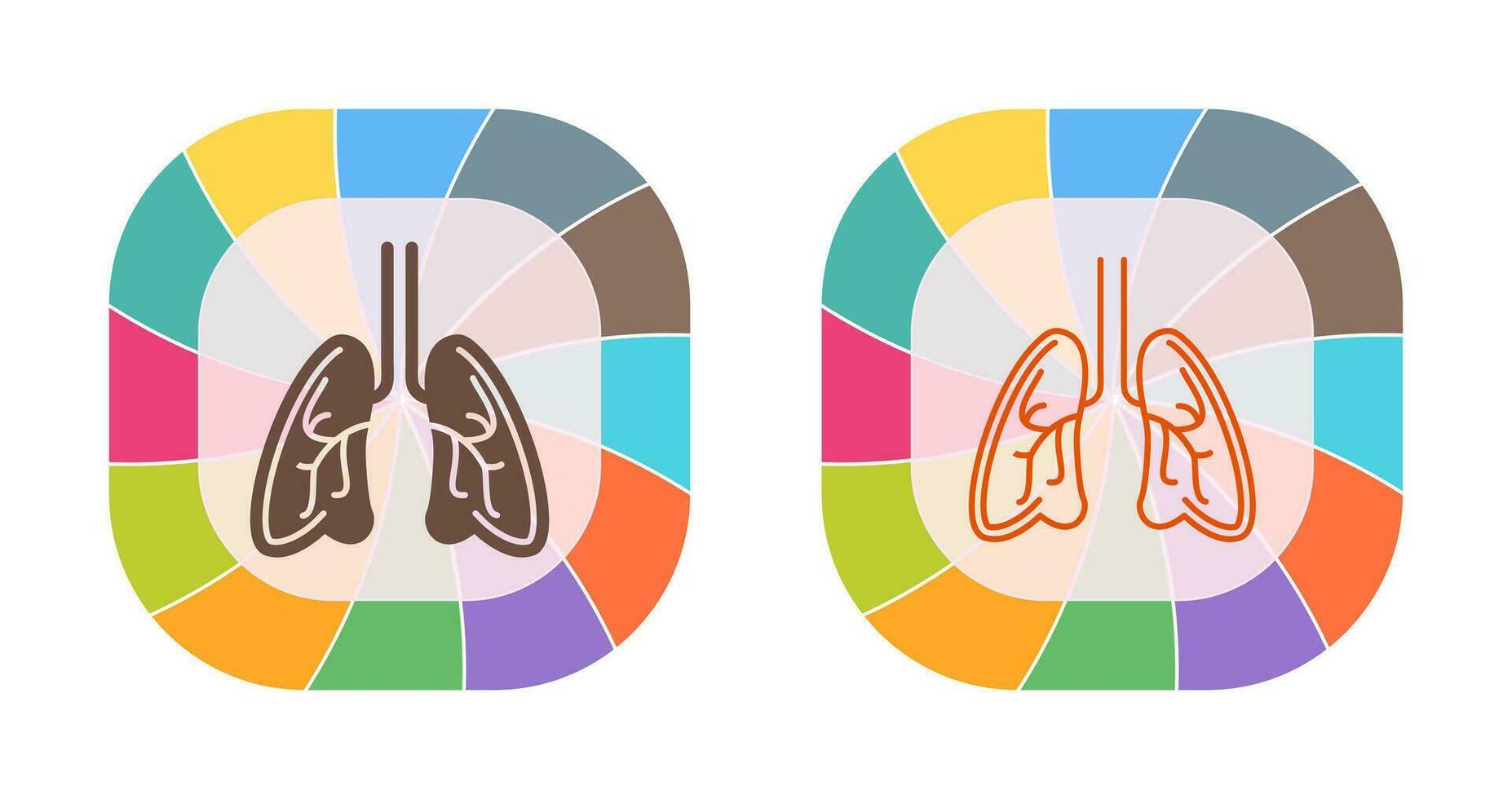 Lungs Vector Icon