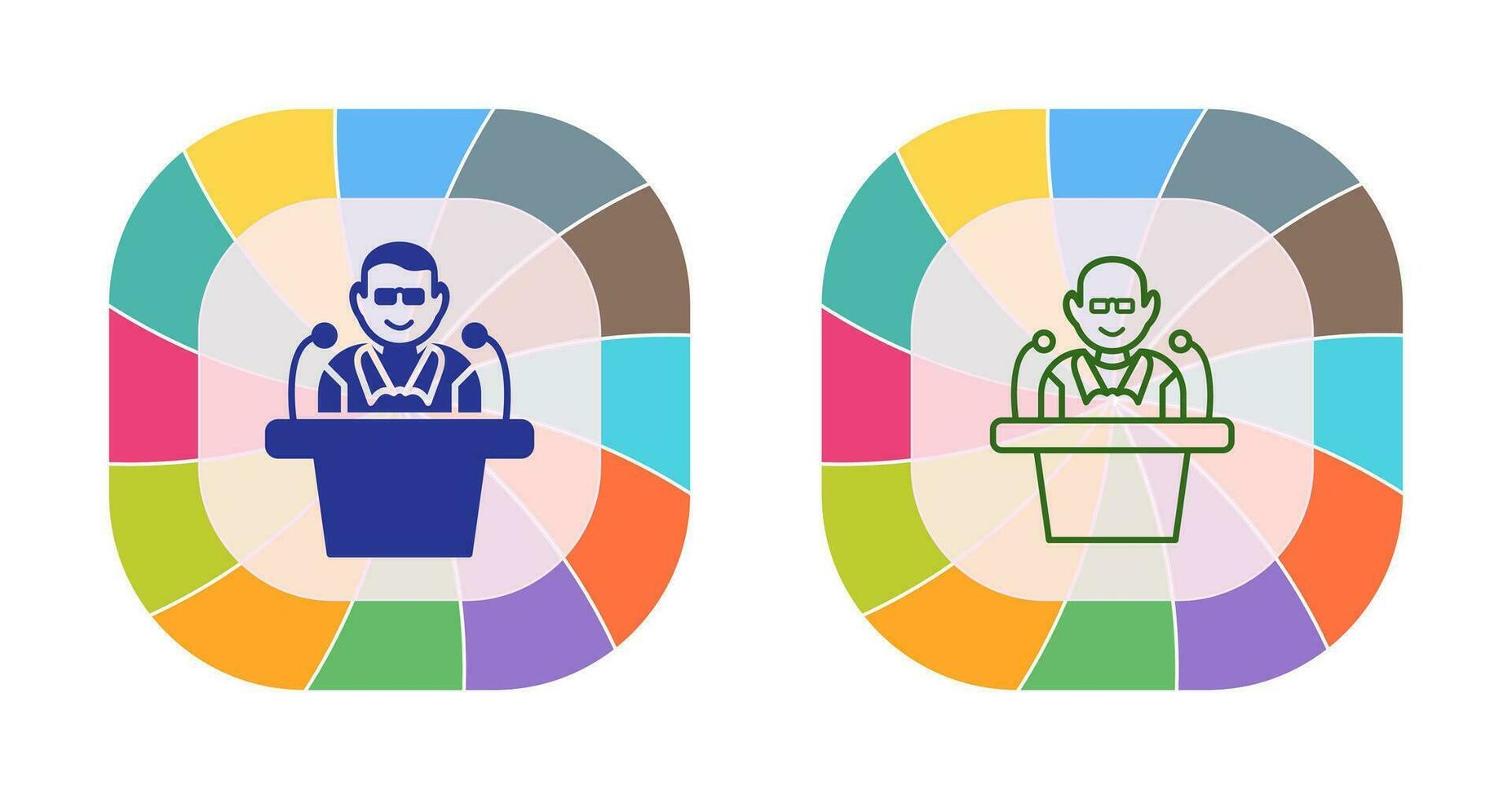 Unique Lecture Vector Icon